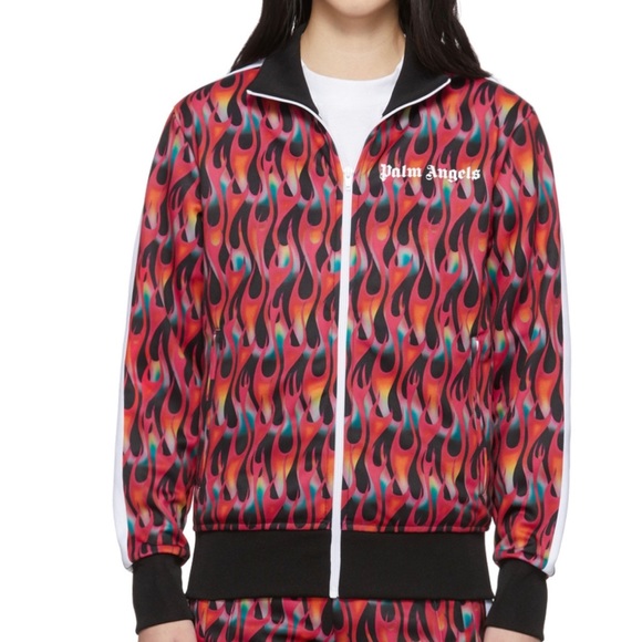 Authentic Palm angels Multicolor burning track jacket - Picture 1 of 6